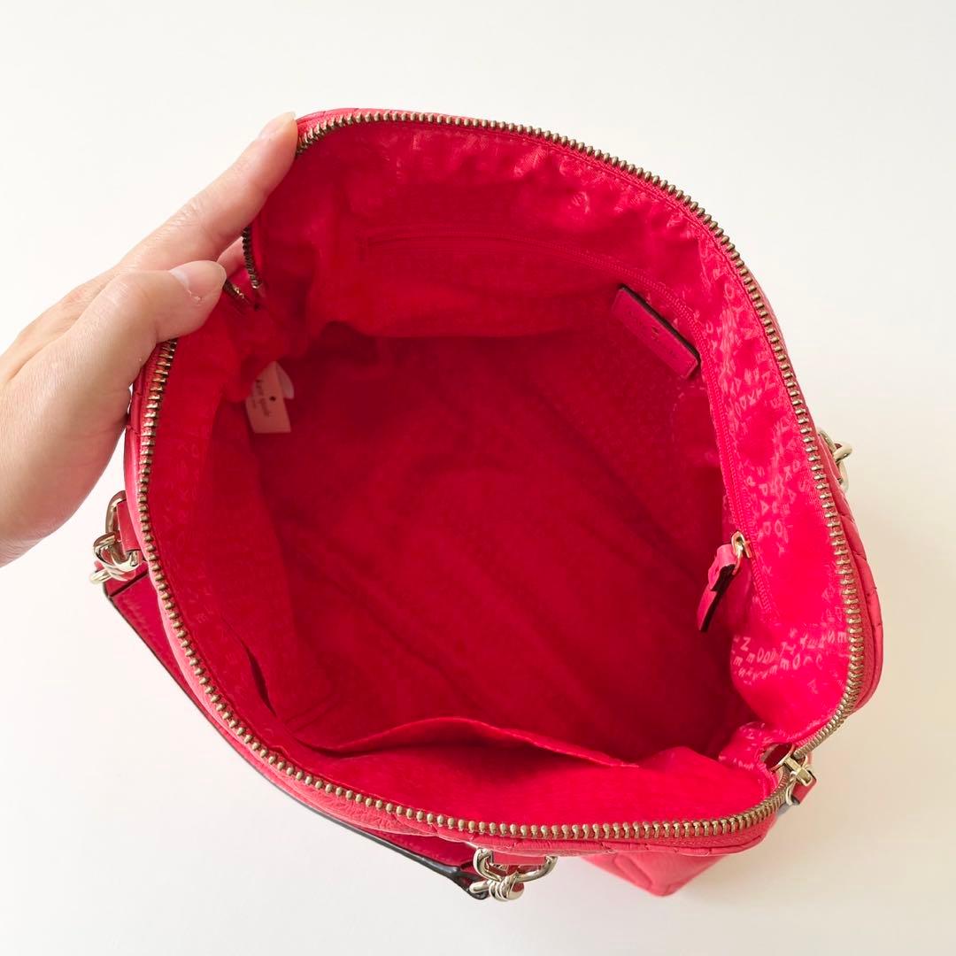 【ほぼ新品】kate spade 2way ハンドバッグ キルティング チェーン