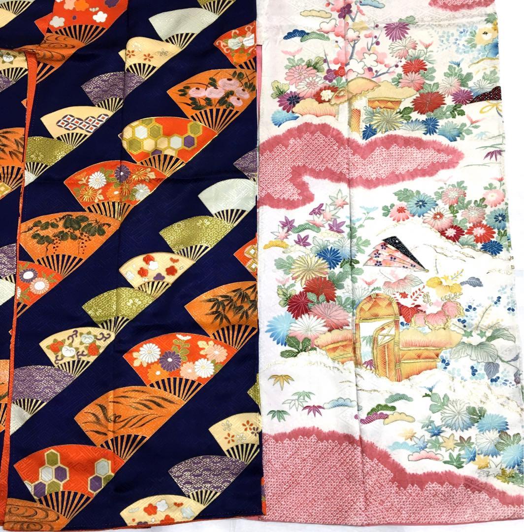 51）送料込み 振袖 8点まとめてバラ売り不可 着物着用可能〜汚れ