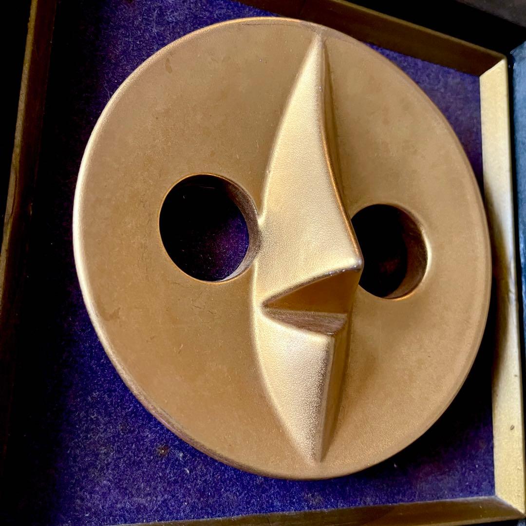 岡本太郎 太陽の塔 信楽焼 額装 70年代 万博 陶器 インテリア 昭和 レトロ