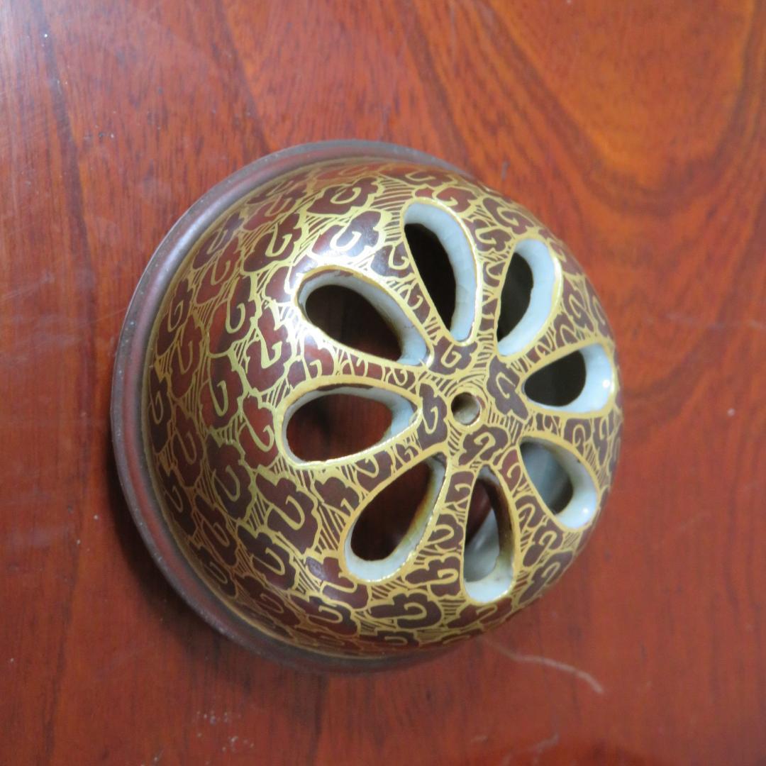 香炉 九谷 竹隆 青粒唐草 使用感あり 傷なし 茶道具 香道 - メルカリ