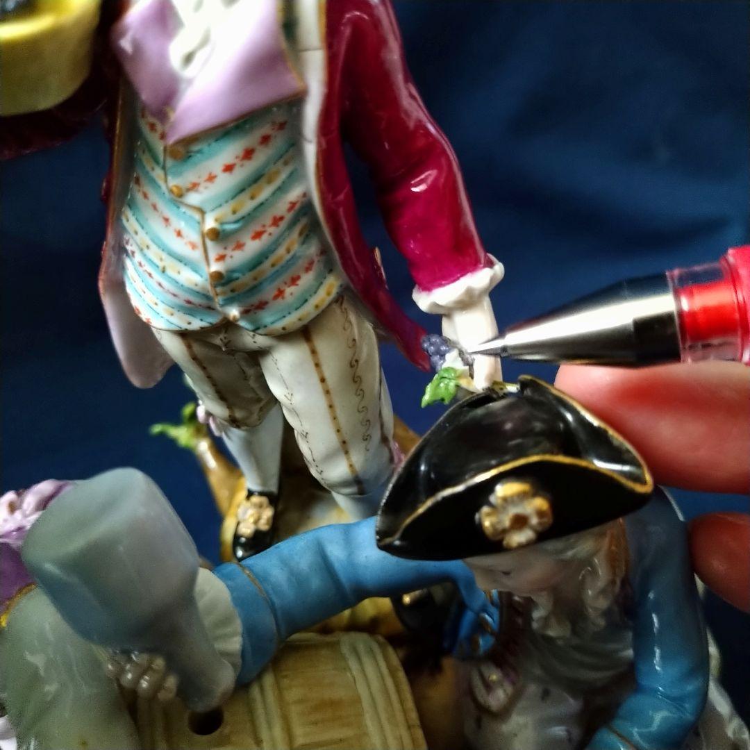 ✤1924年以前・マイセン(Meissen)フィギュリン✤『ワイナリー』 - メルカリ