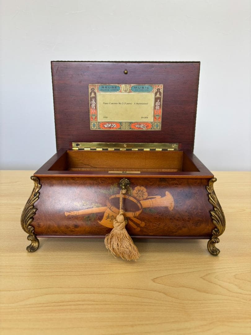 良音 高級オルゴール REUGE 72弁 ピアノ協奏曲第2番 3曲 ラフマニノフ