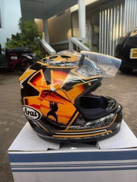 AraiRX7X バイクフルフェイスヘルメット レトロサムライデザイン L