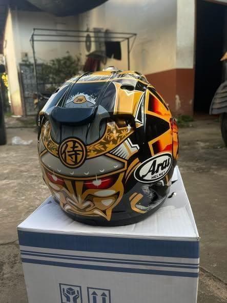 AraiRX7X バイクフルフェイスヘルメット レトロサムライデザイン L