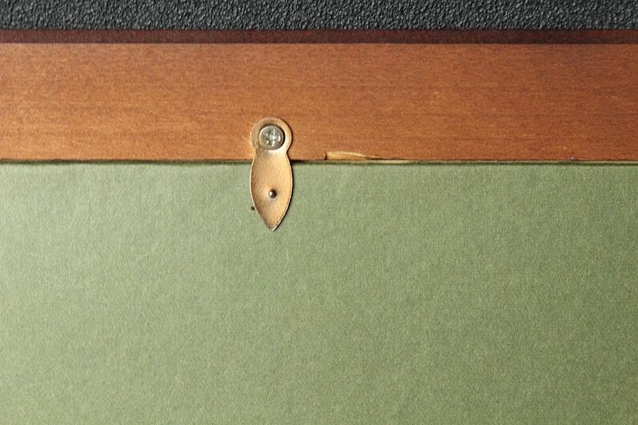 古裂 太子間道 赤地広東綿 額装 西陣 呉服屋蔵 K LC930 日本