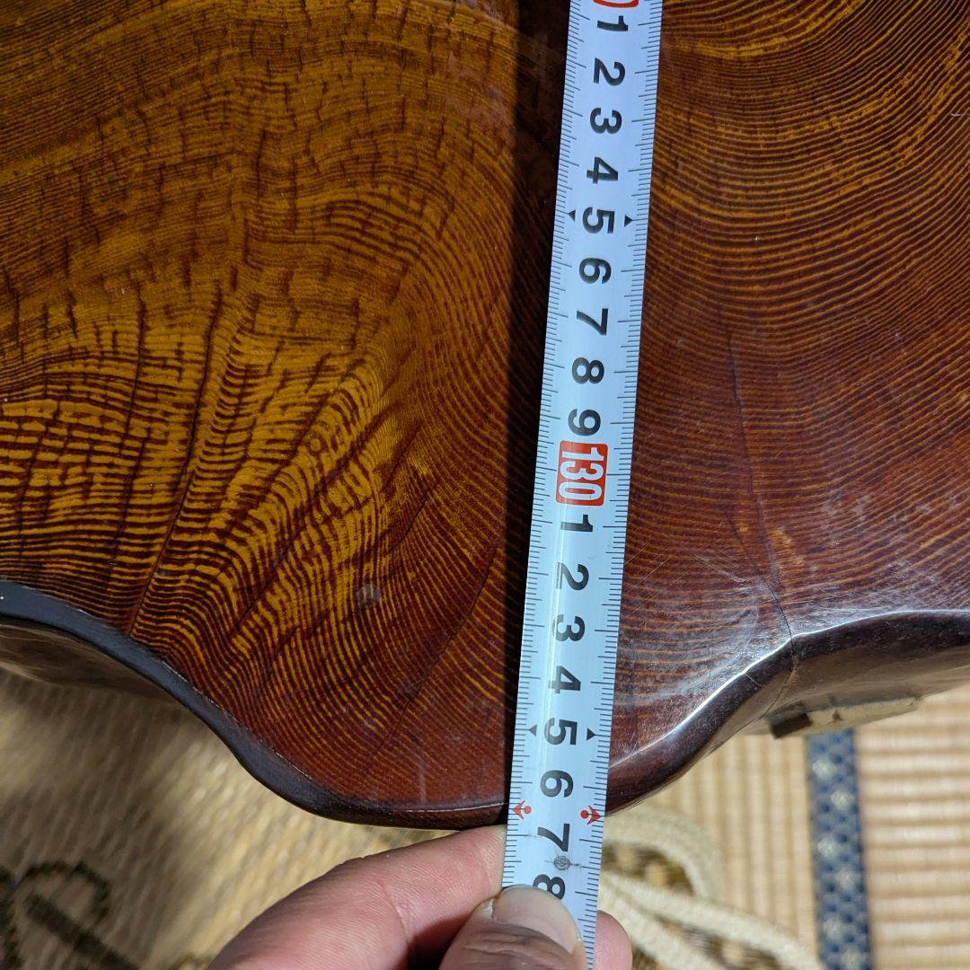 高級切株座卓 自然形状 和室 貴重 骨董 アンティーク 古民家 (引き取り