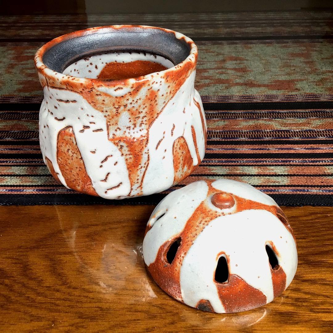 冬うー特価』 志野焼 戸松万典 香炉 鼠志野 - メルカリ