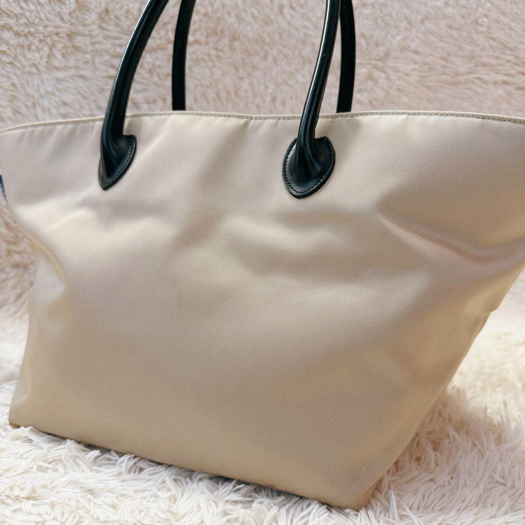 良品✨バーバリーロンドン ノバチェック ナイロン トートバッグ 舟形