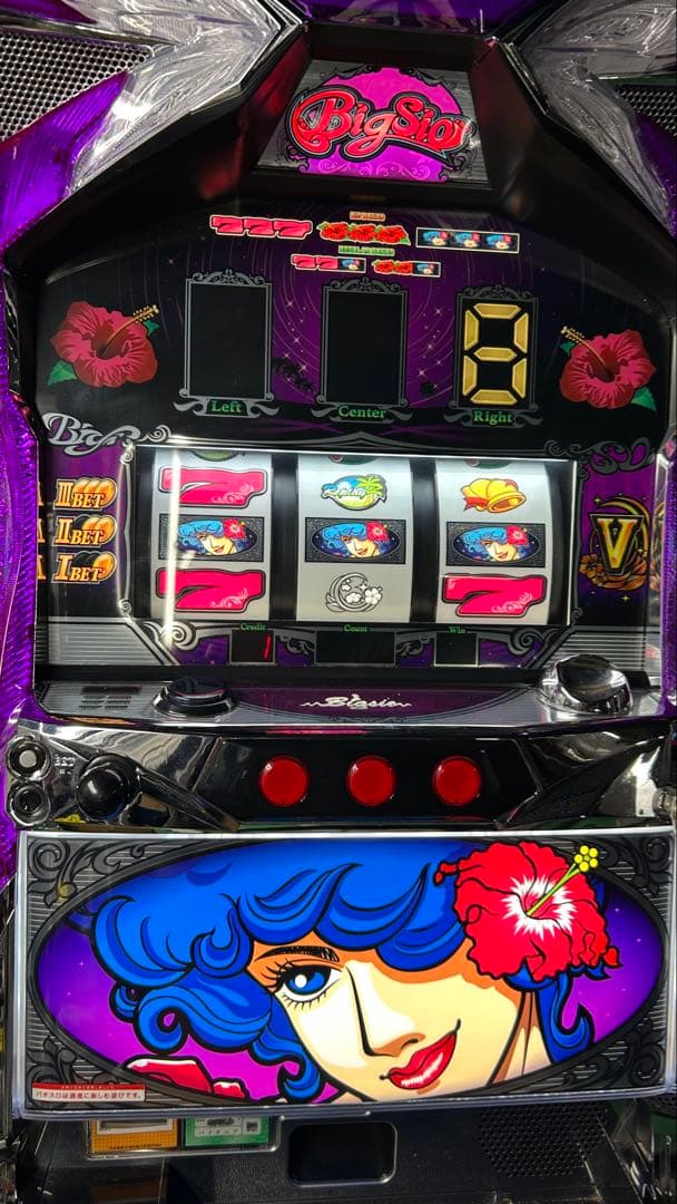 パチスロ実機 ビックシオ 家庭用電源 ☆美品☆ 4号機 ビッグシオ