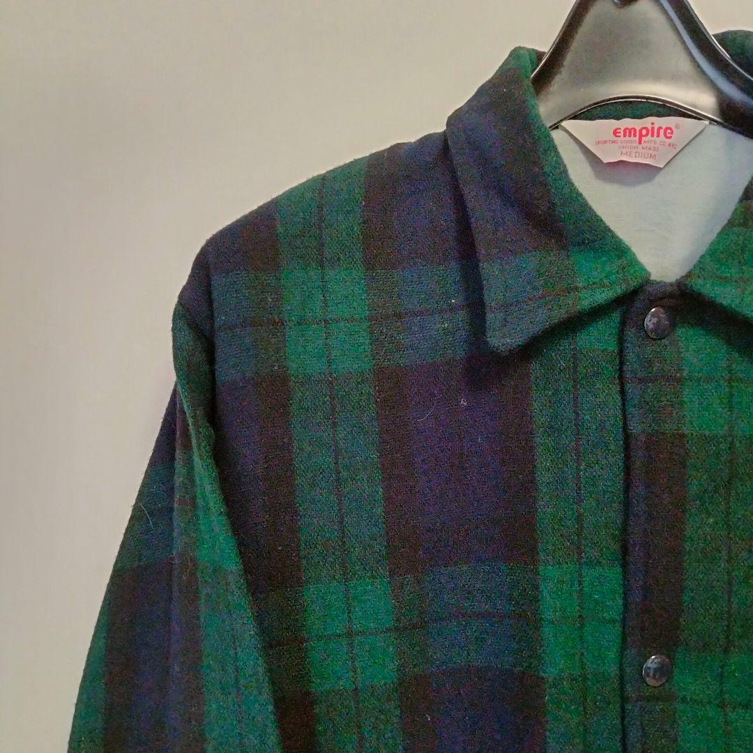 Empire ウールチェックコーチジャケット　アメリカ製