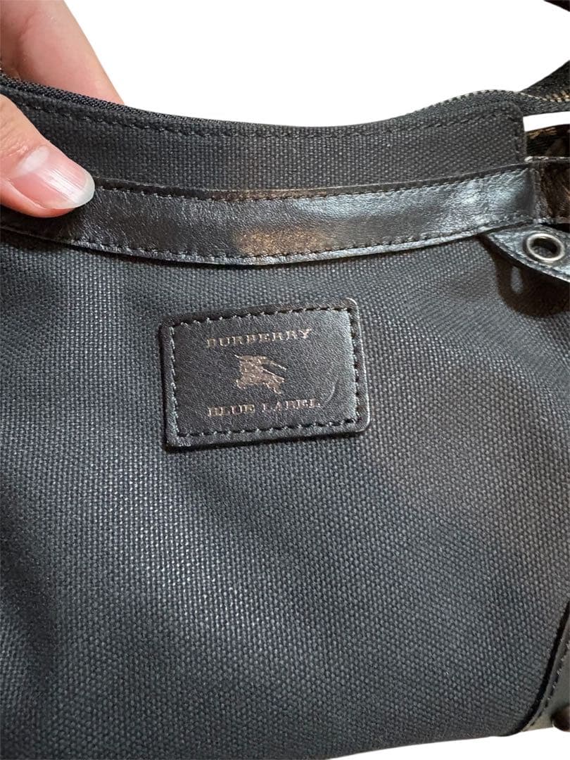 BURBERRY BLUE LABEL ショルダーバッグ ブラック 三陽商会