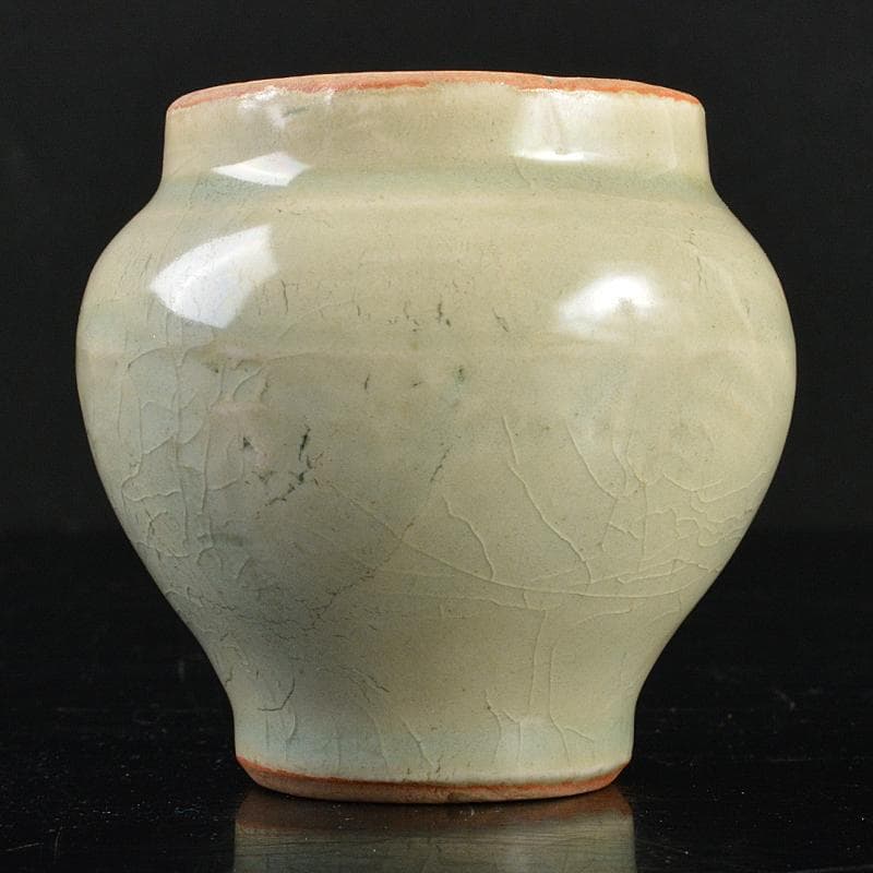 中国 龍泉窯青磁 小壷 M R5851