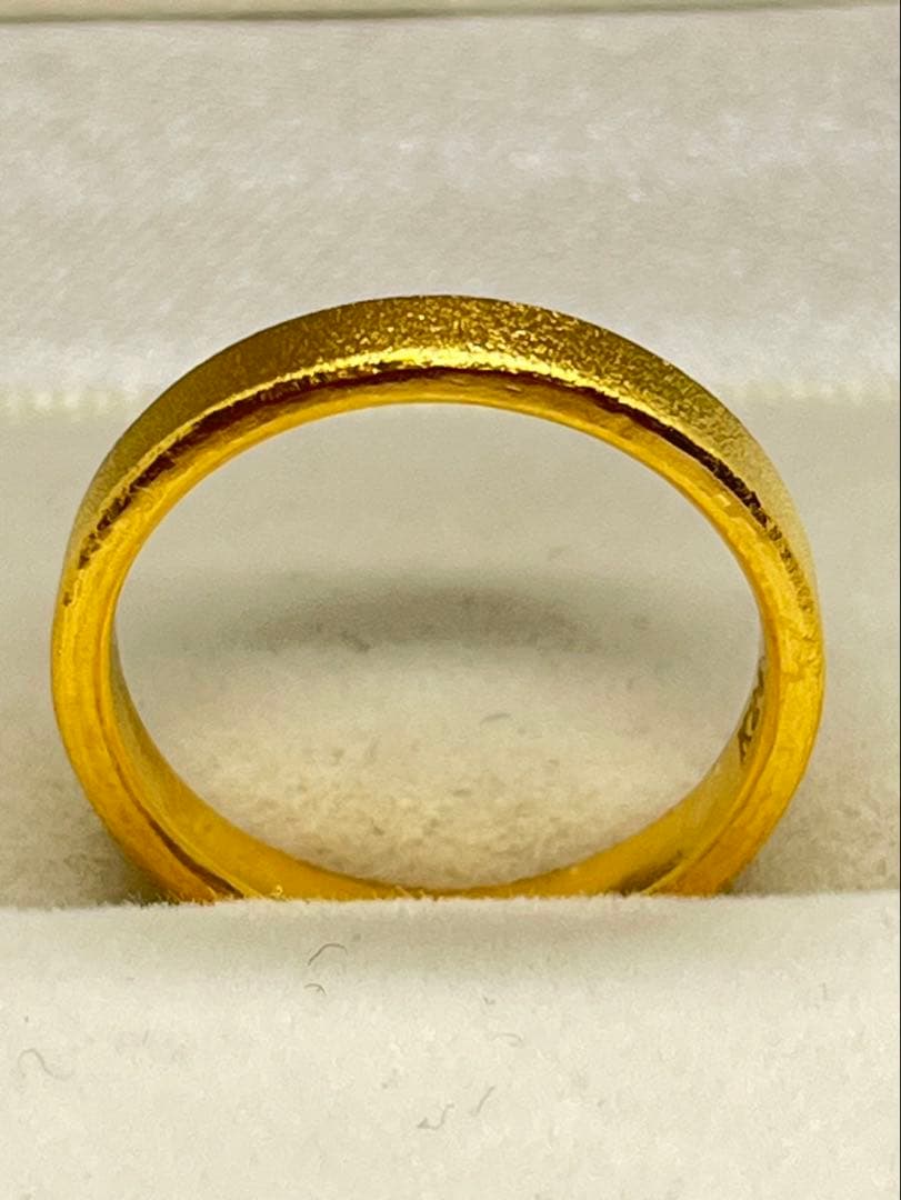 ミーさん様専用K24 純金オーダーリング4.80g指輪 刻印あり