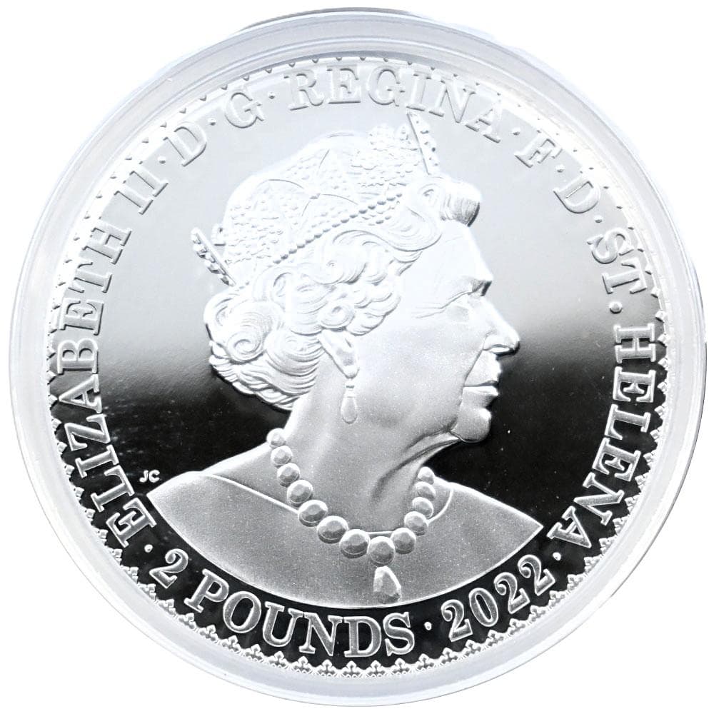 2022エリザベス2世 2oz 銀貨69 ゴチッククラウン ポートレート 166