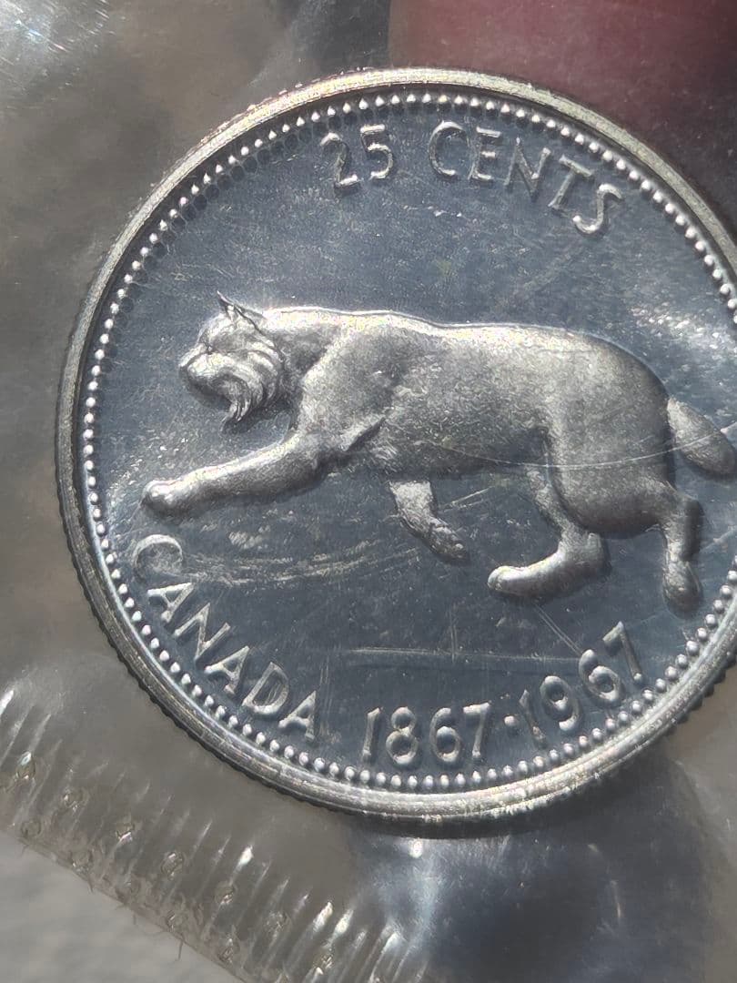 プルーフライク) カナダ連邦 建国100周年記念 コインセット 1967