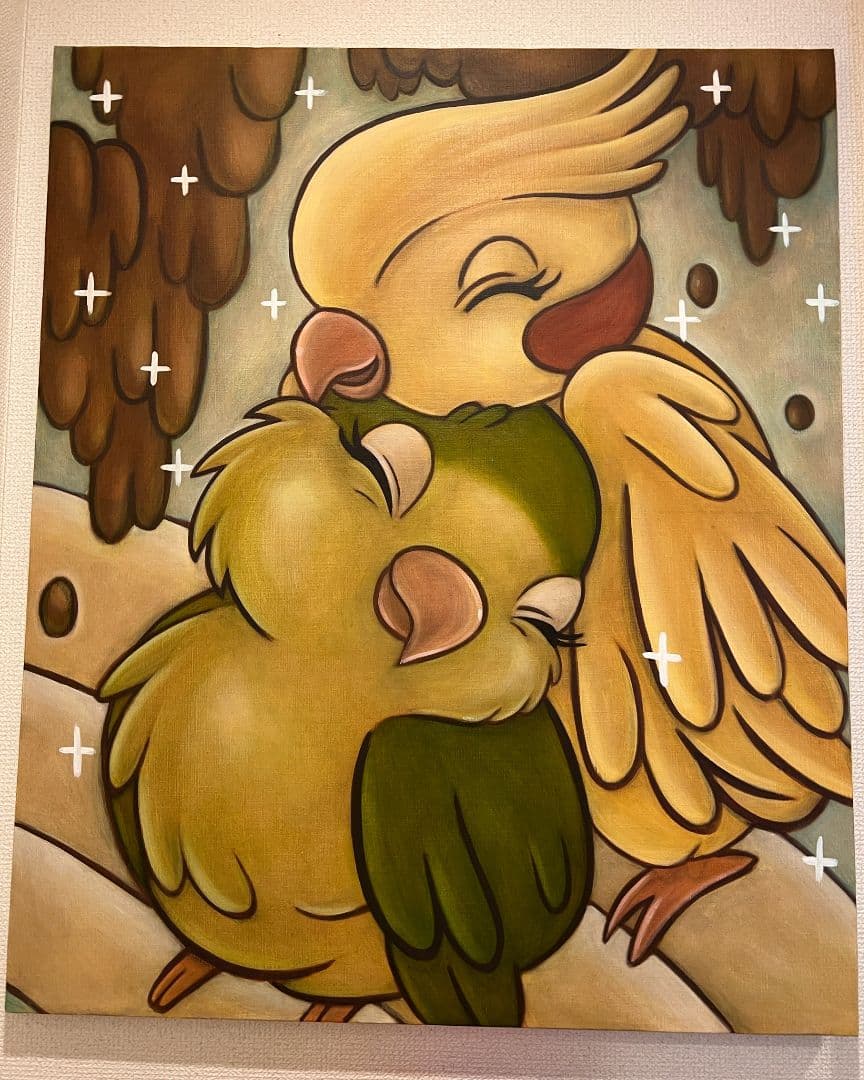 下家杏樹 アクリルキャンバス作品