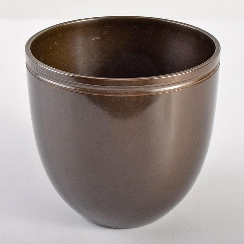 茶道具　中川浄益造　銅製　建水　共箱　M　R4893