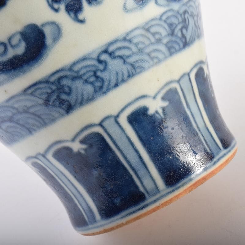 中国 青花 花卉雲龍鳳凰文 梅瓶 V 6953 - メルカリ