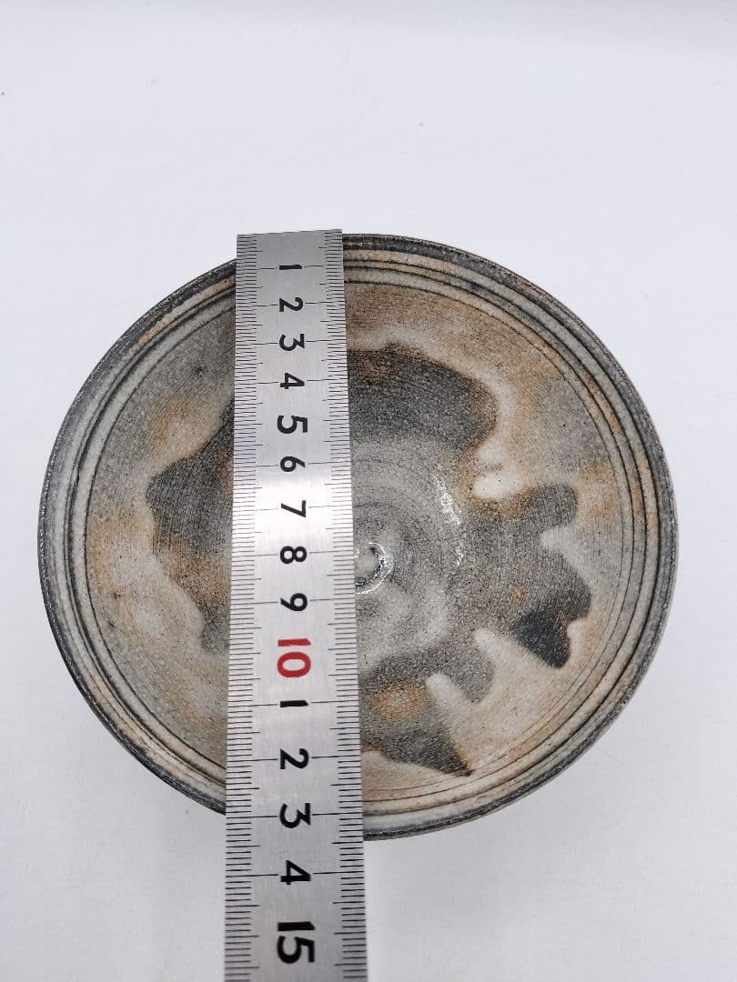 c698 数茶碗 9客 古萩 黄の瀬窯 木箱 茶道具 古物 - メルカリ