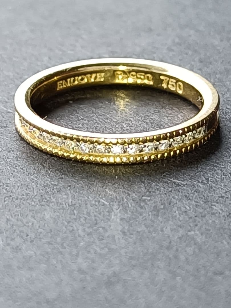 ENUOVE CERCA K18 プラチナ　リング　#10