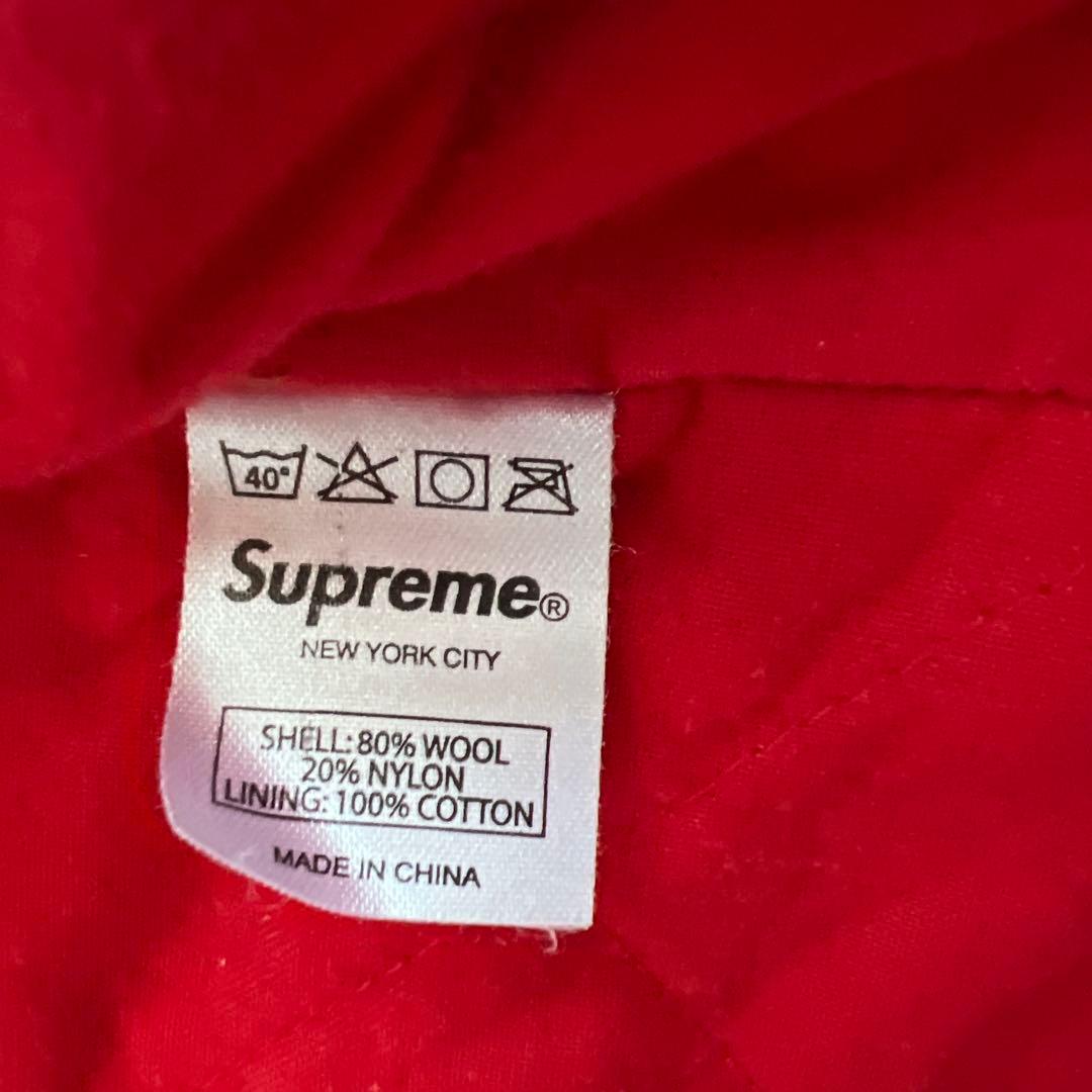 断*)様 Supreme 青・黒チェック クルーザージャケット L