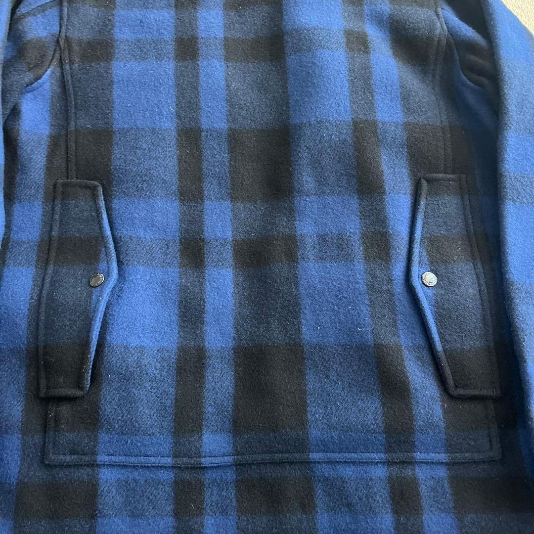 断*)様 Supreme 青・黒チェック クルーザージャケット L