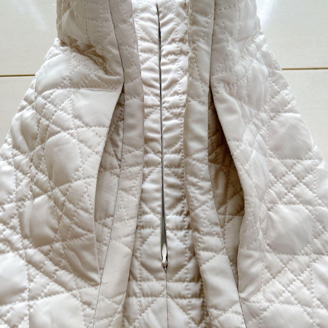 chataro エストネーション キルティングフレアスカート ホワイト