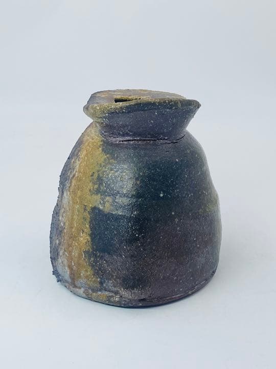 【JOHN DIX   ジョンディックス】花入　壺　桐共箱　栞　底部在銘　大上窯