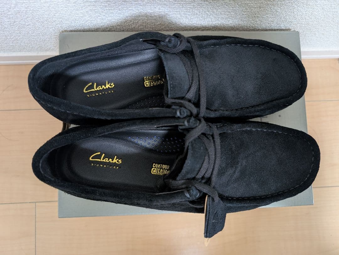 Clarks ワラビー evo WP ブラックスエード 25.0/UK7.0 黒