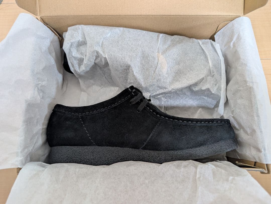 Clarks ワラビー evo WP ブラックスエード 25.0/UK7.0 黒