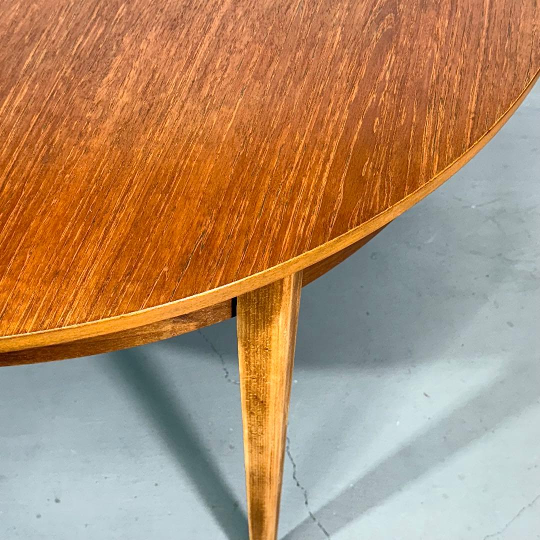 イギリスビンテージ チークラウンド エクステンションテーブル(302)