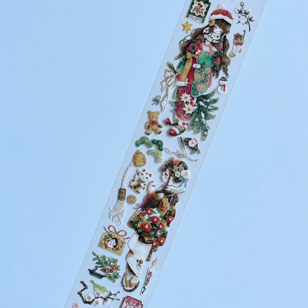 M-42】 shine studio 四季歌 1ループ マステ切り売り 【M-42】 四季歌