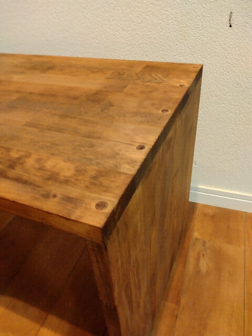 木製 ハンドメイド オーダー コの字 ラック シェルフ ワトコオイル 水槽台