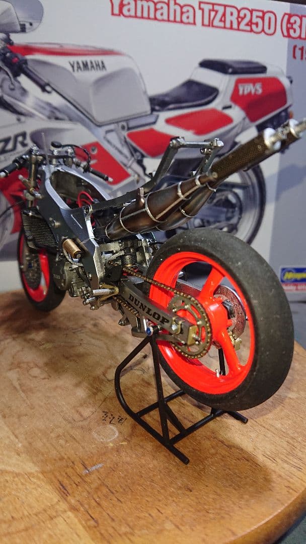 ヤマハ TZR3MA(改)88\"TZ250M本間利彦仕様 完成品 ハセガワタミヤ