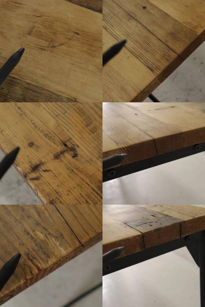 ayik 3点まとめ買い クラッシュゲート ブレラ ダイニングテーブル