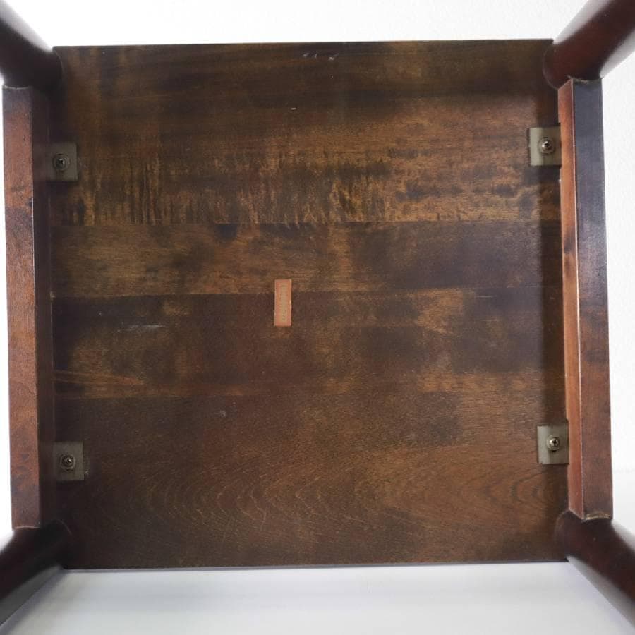 北海道民芸家具 ＃670 サイドテーブル スクエアスツール 花台 樺無垢材