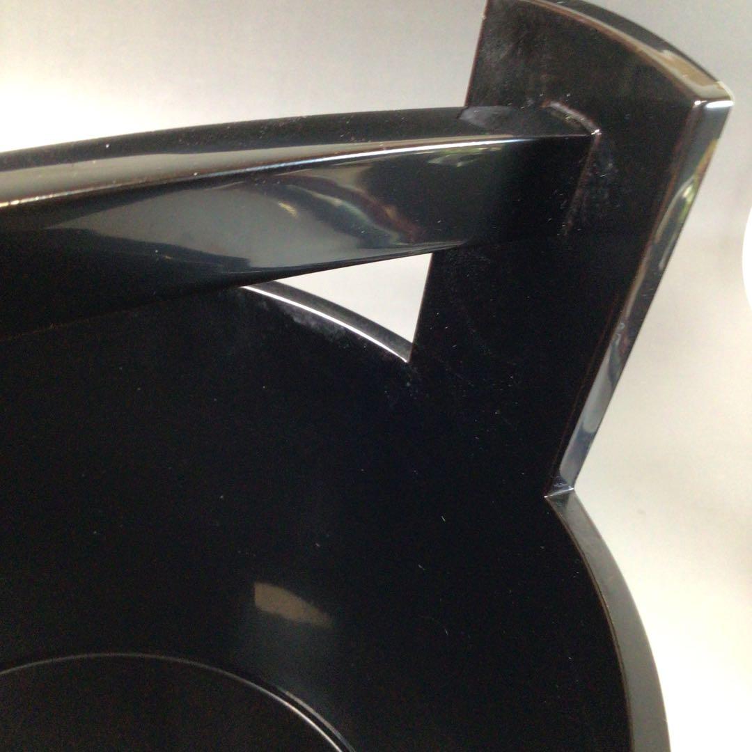 Ｓ９３　水指　『塗師　川瀬表完作』『黒真塗』『手桶水指』　共箱　茶道具