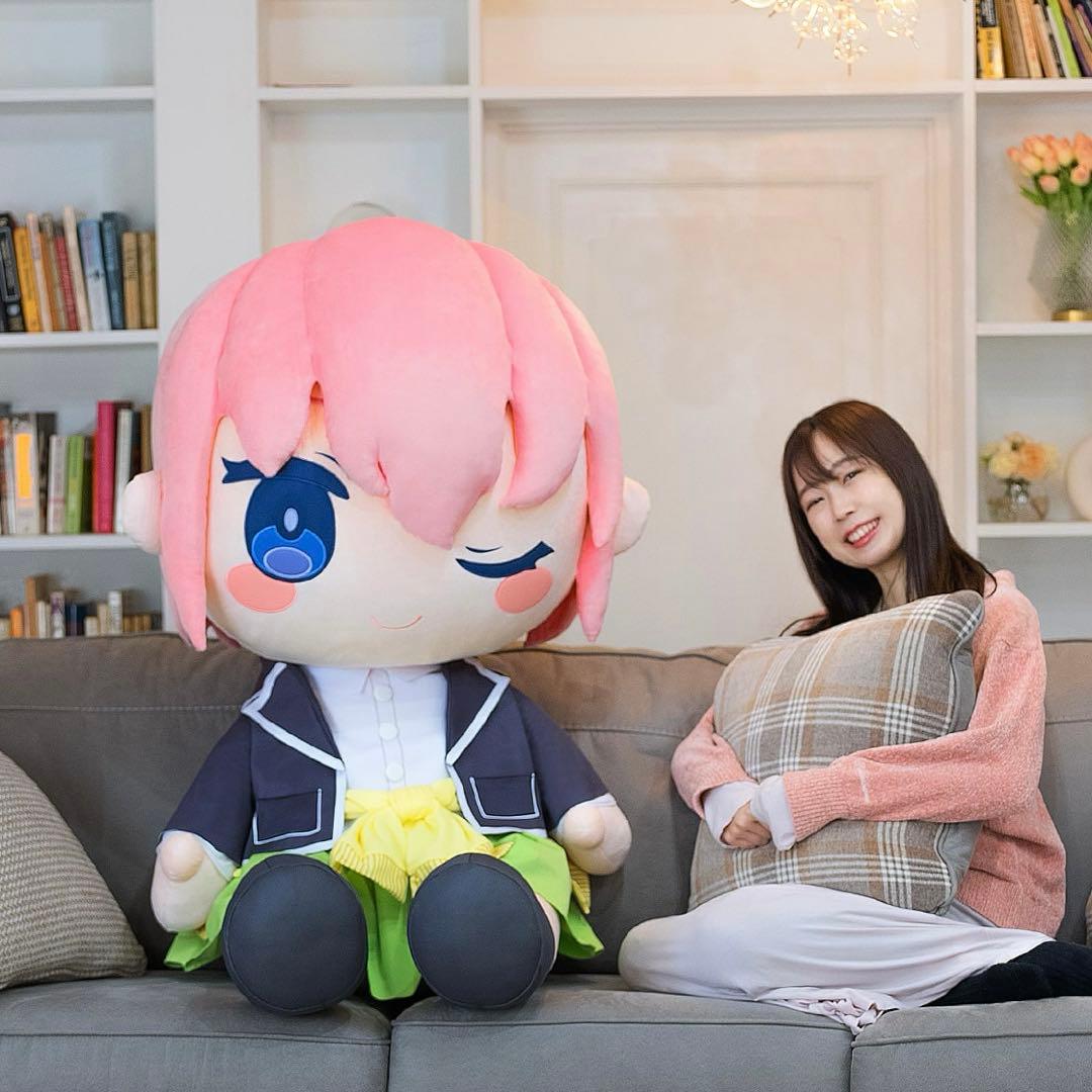 タグ付き どきゅーと 五等分の花嫁 超特大ぬいぐるみ 中野一花 100体限定 日本国内各100体限定！映画「五等分の花嫁」が超特大ぬいぐるみ