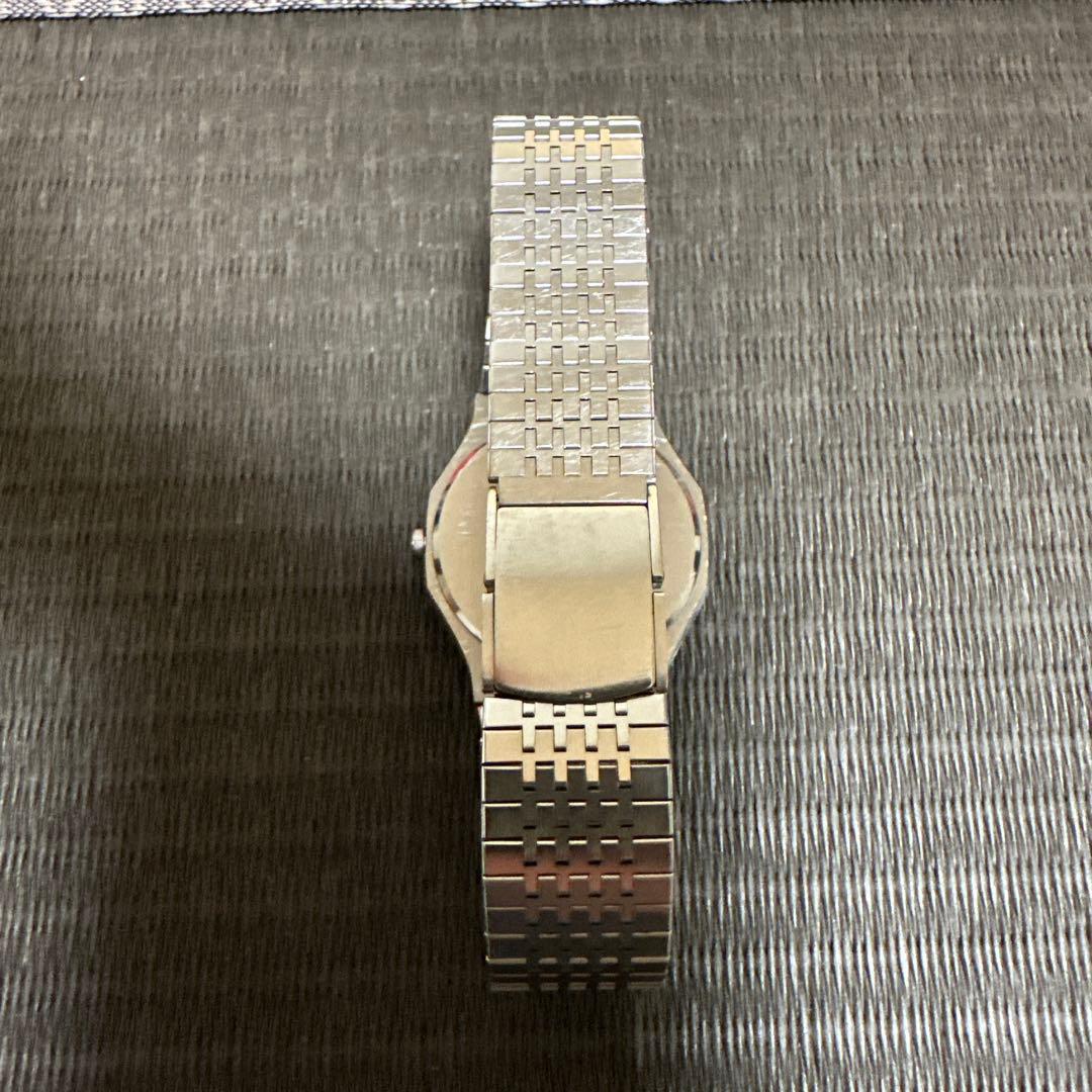 SEIKO クォーツ 腕時計 ダークブルー 稼動品　5931-7010