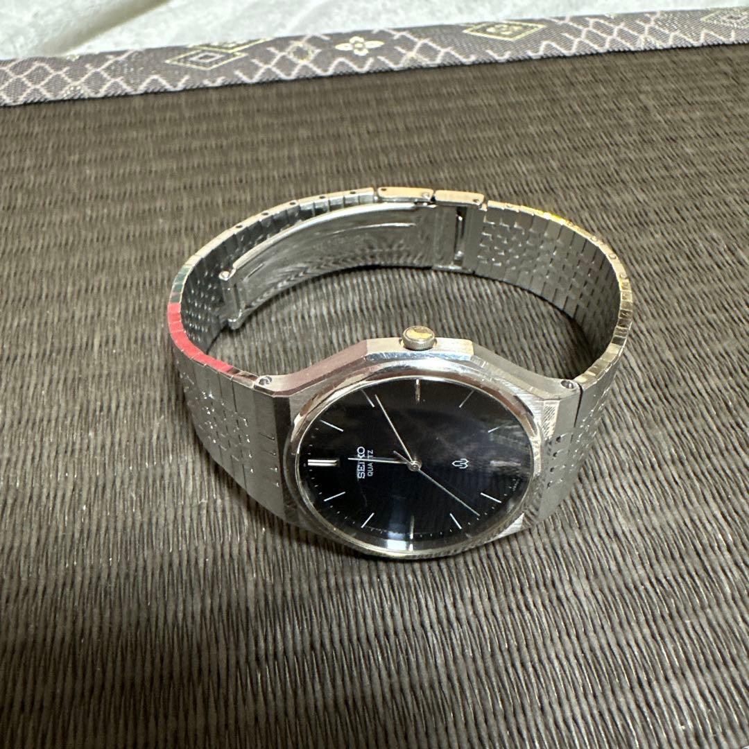 SEIKO クォーツ 腕時計 ダークブルー 稼動品　5931-7010