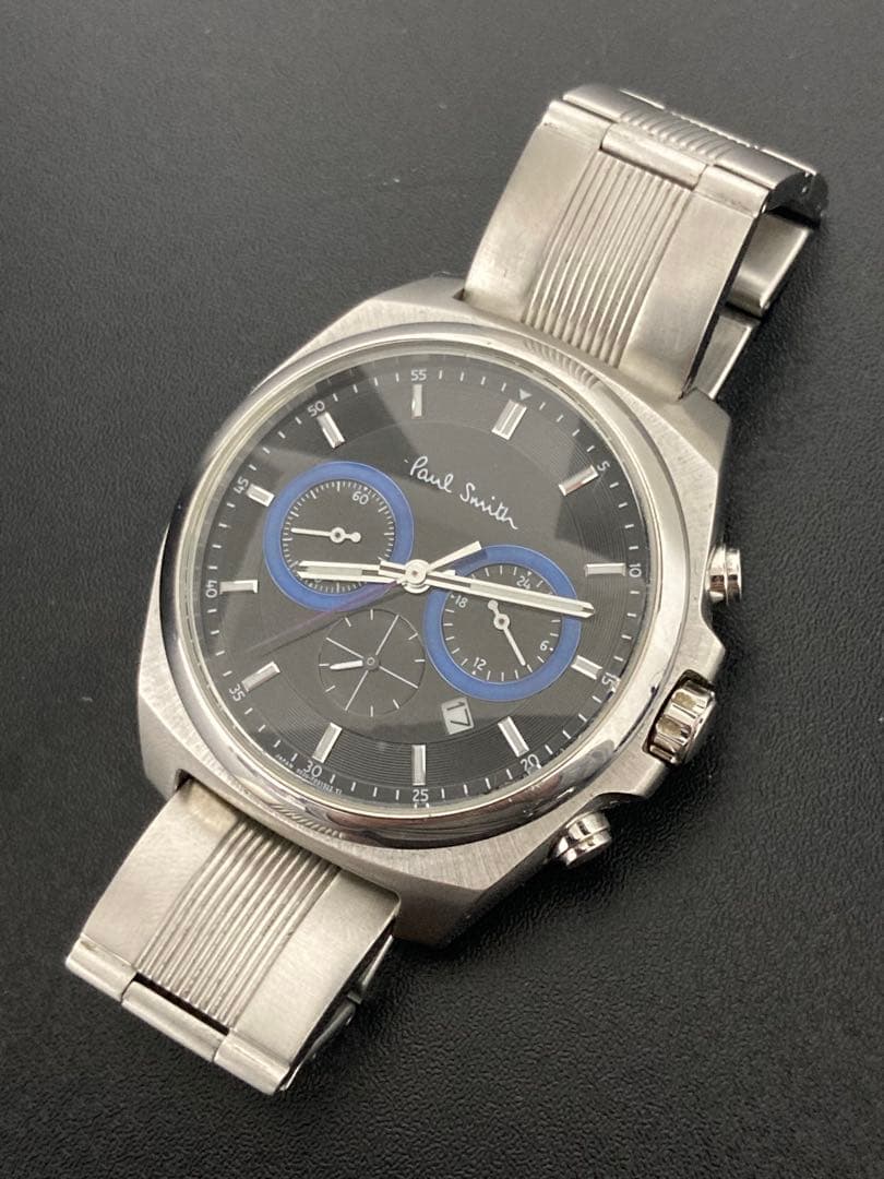 稼働 ポールスミス クロノグラフ 腕時計 0520-S092388クォーツメンズ