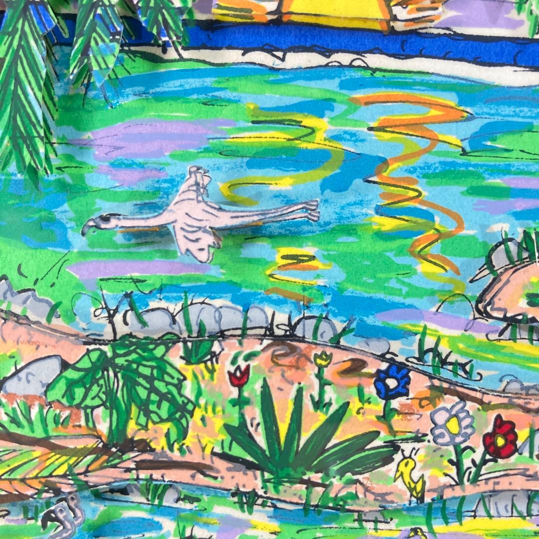 真作保証】ジェームズ・リジィ3Dシルクスクリーン 直筆サイン 版画