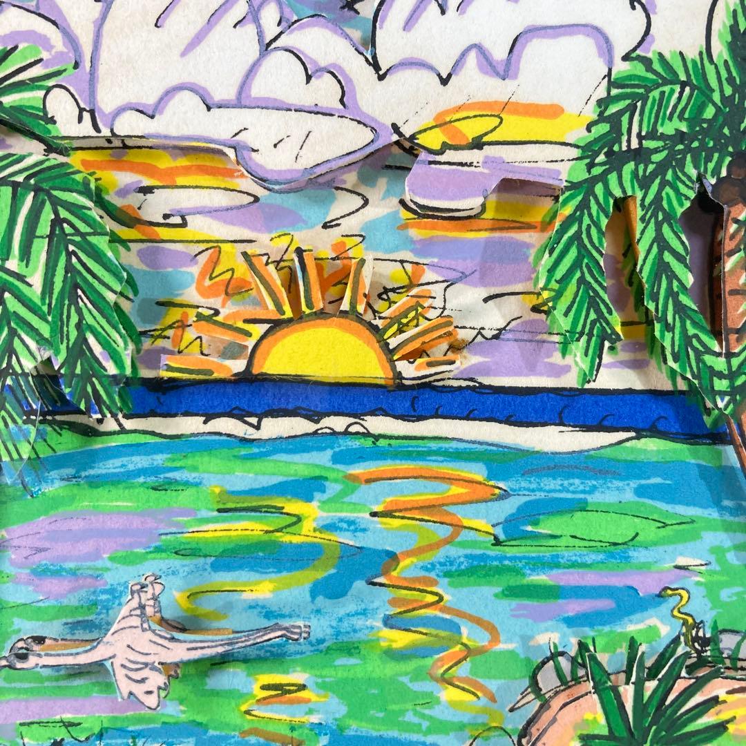 真作保証】ジェームズ・リジィ3Dシルクスクリーン 直筆サイン 版画