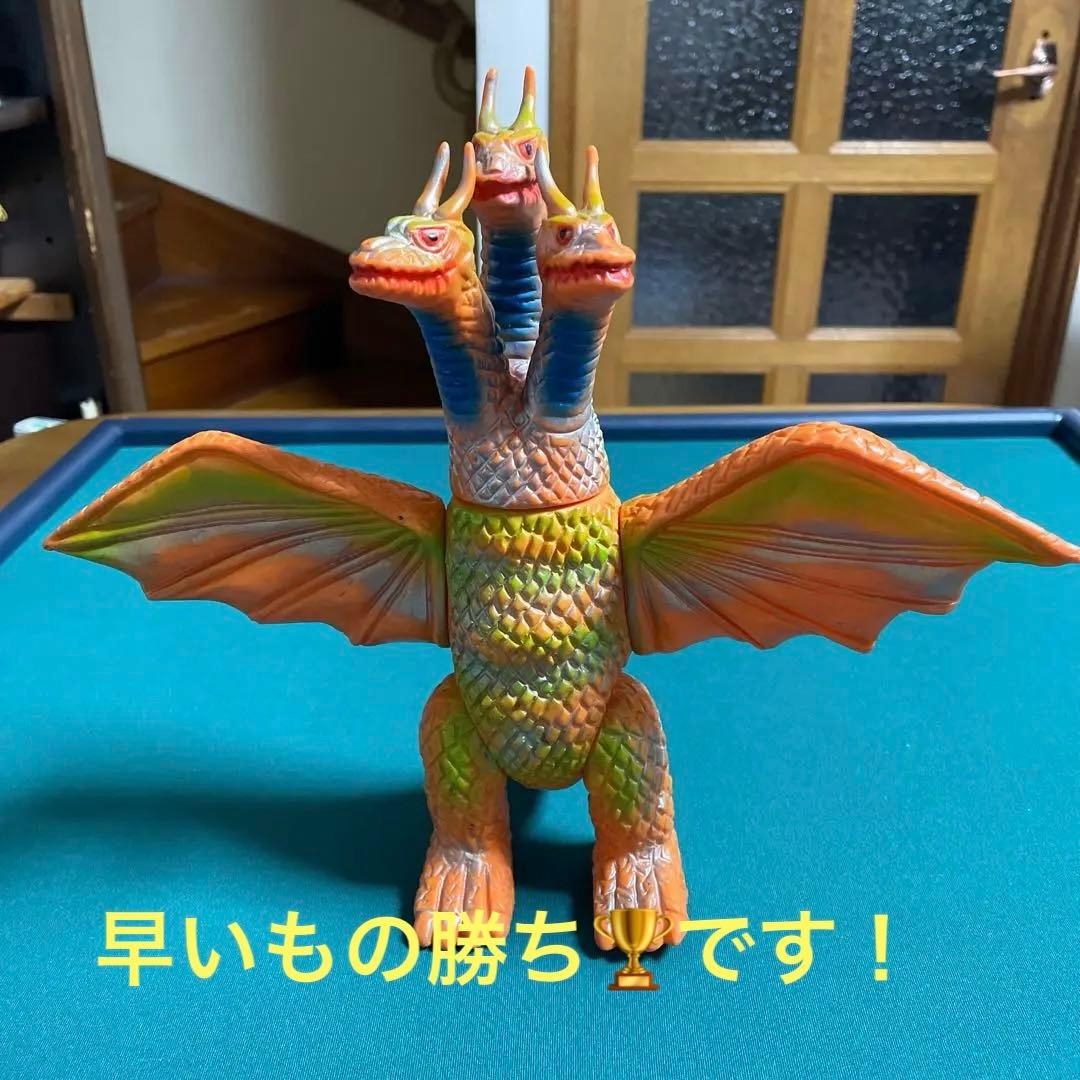 キングギドラ ブルマァク 当時物 レトロソフビ BULLMARK 昭和レトロ