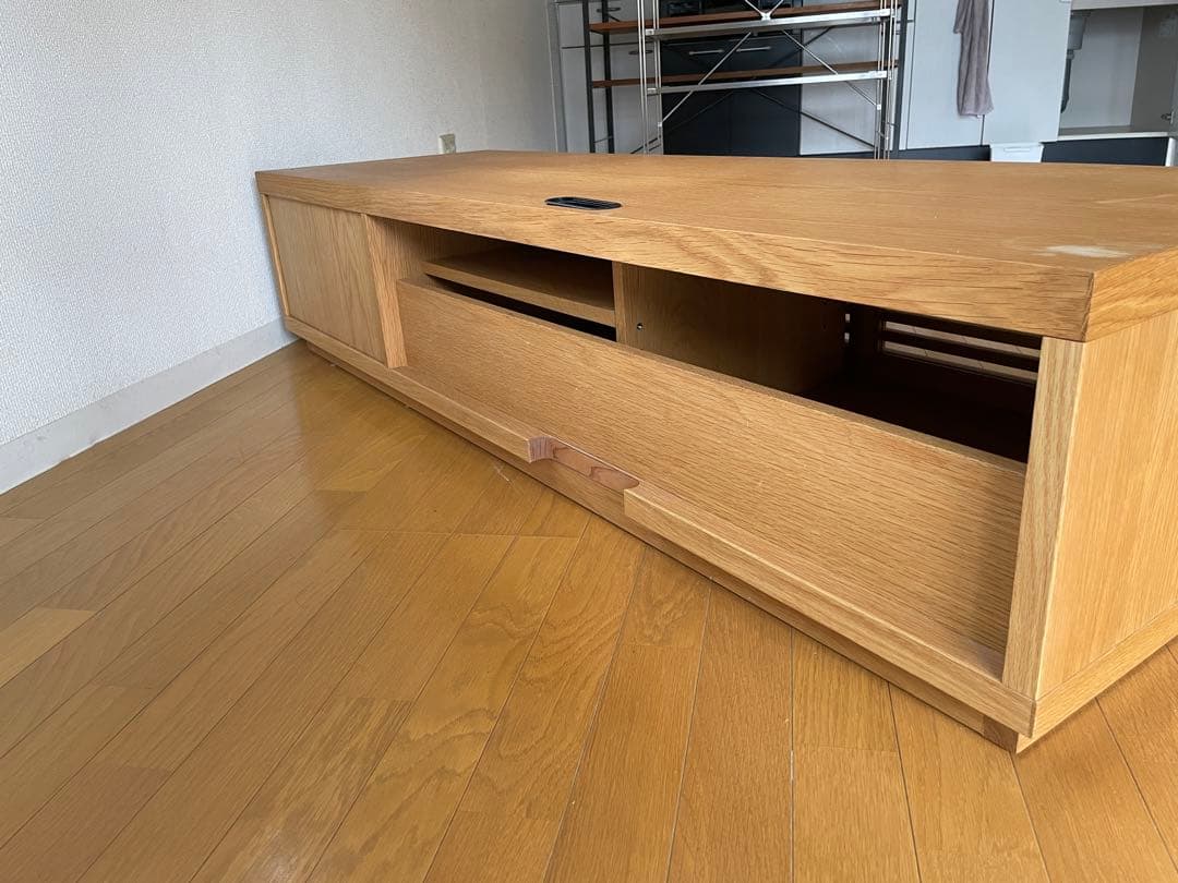 BRUNCH 木製スリットデザインテレビボード-直売公式店