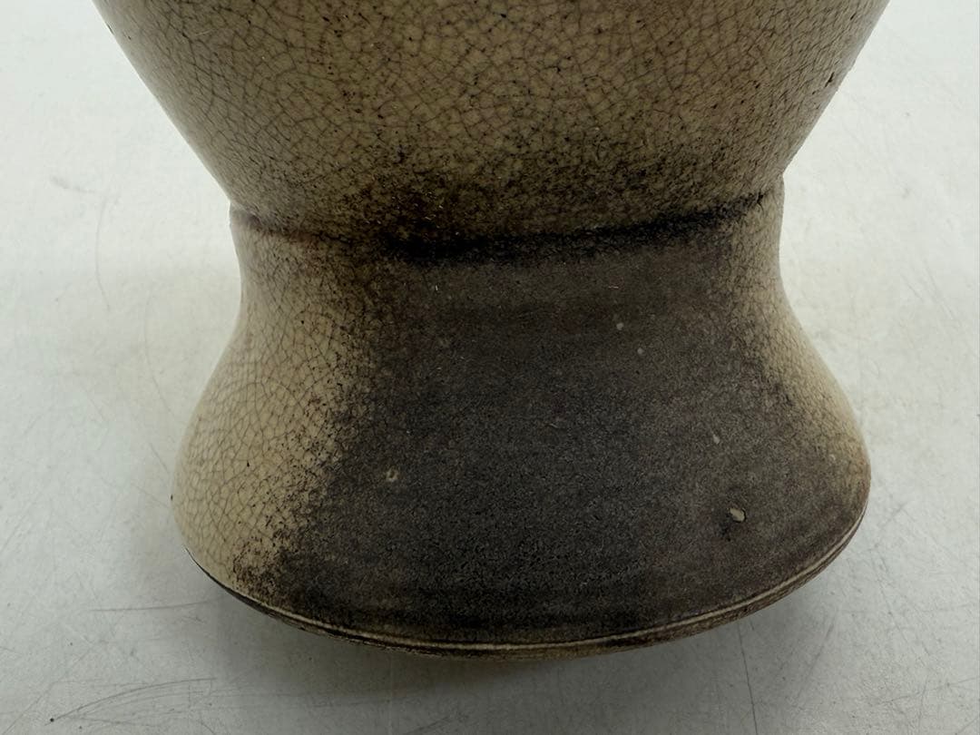 中国 清時代 白磁 雙耳瓶 送料込み251114