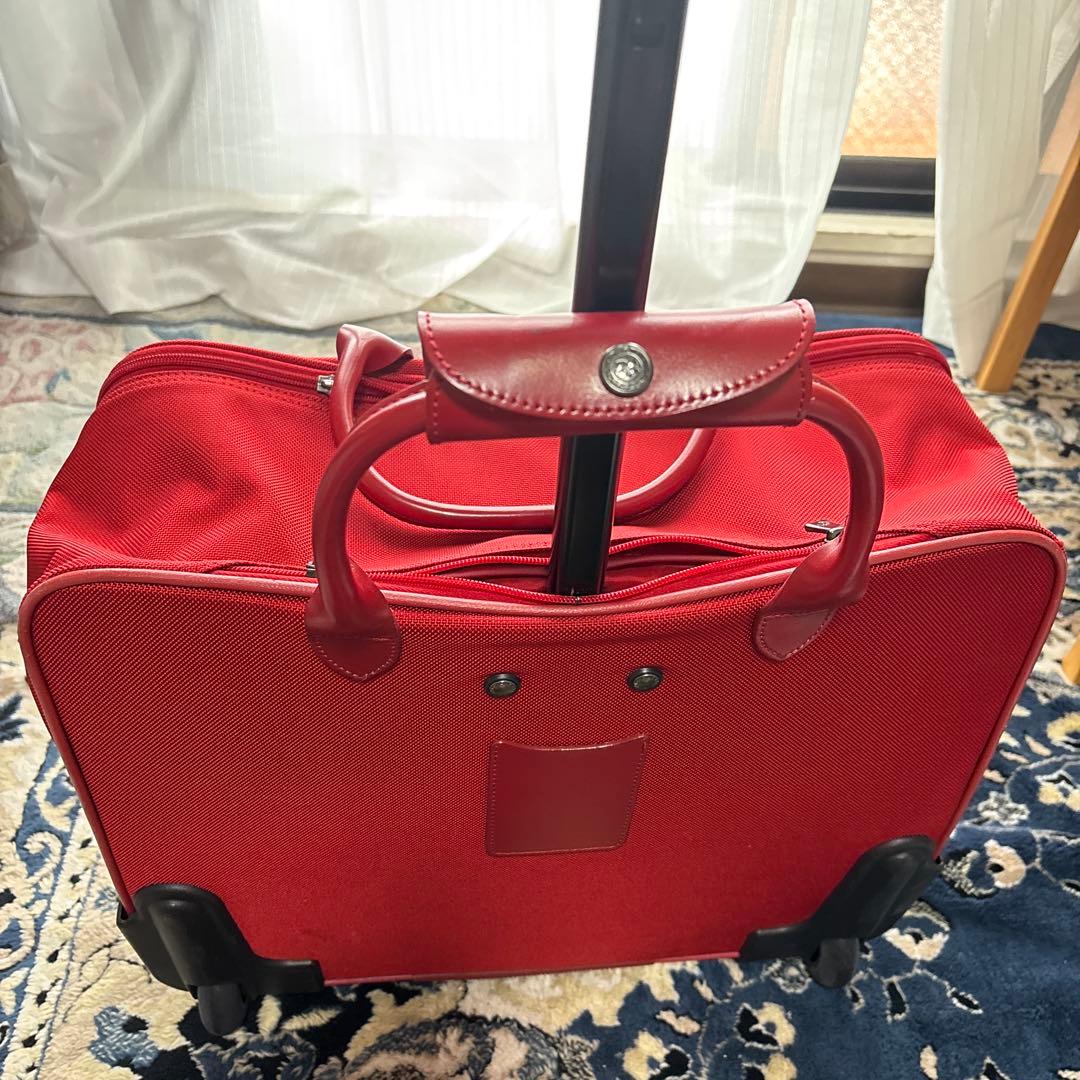 LONGCHAMP ロンシャン スーツケース キャーリーバッグ 旅行カバン 赤色