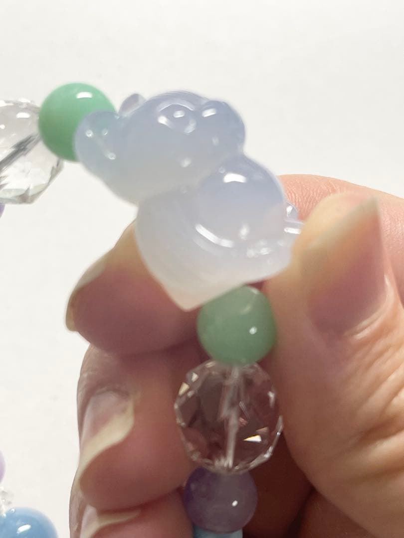 ちーはん様　くまちゃんブレスレットとまりも水晶バングル