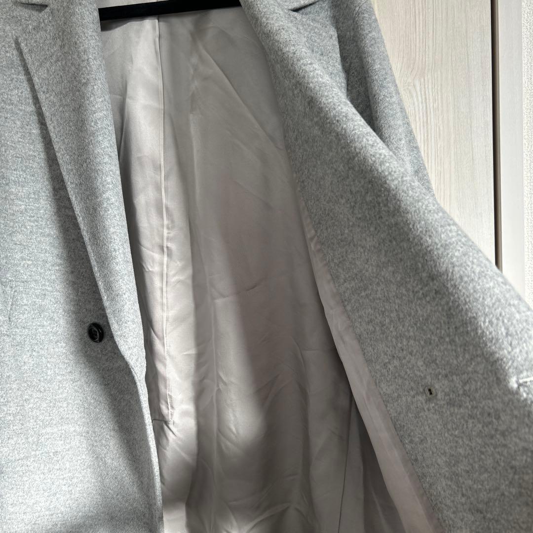 23区 ウールアンゴラビーバーチェスターコートライトグレー 38 - メルカリ