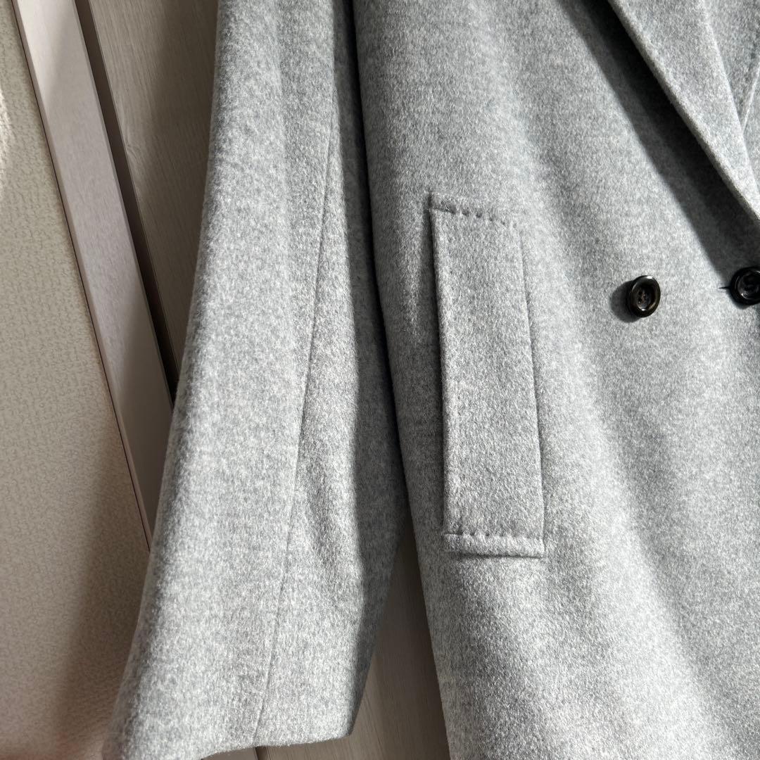 23区 ウールアンゴラビーバーチェスターコートライトグレー 38 - メルカリ